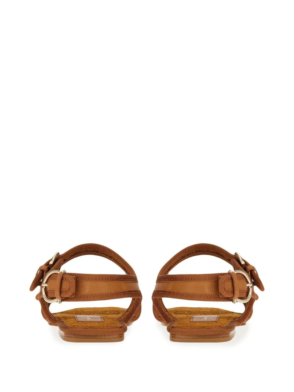 Ferragamo Nomadic Stories leren sandalen Bruin