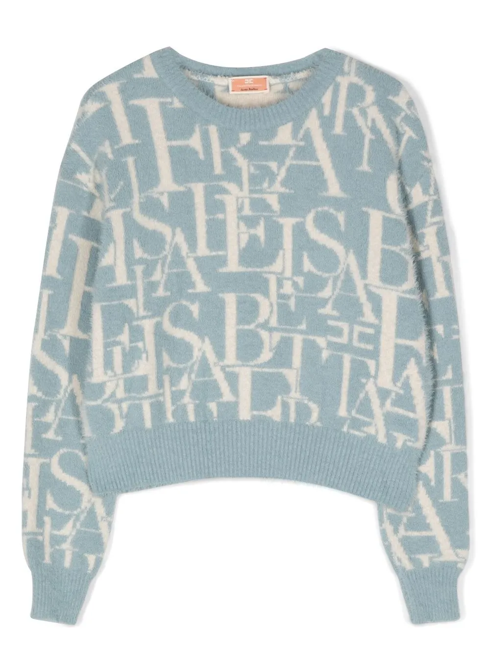 

Elisabetta Franchi La Mia Bambina suéter con logo estampado - Azul