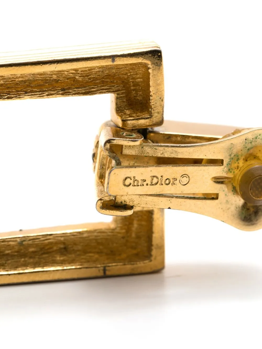  Christian Dior Pre Owned 1980 Ohrclips   Gold 