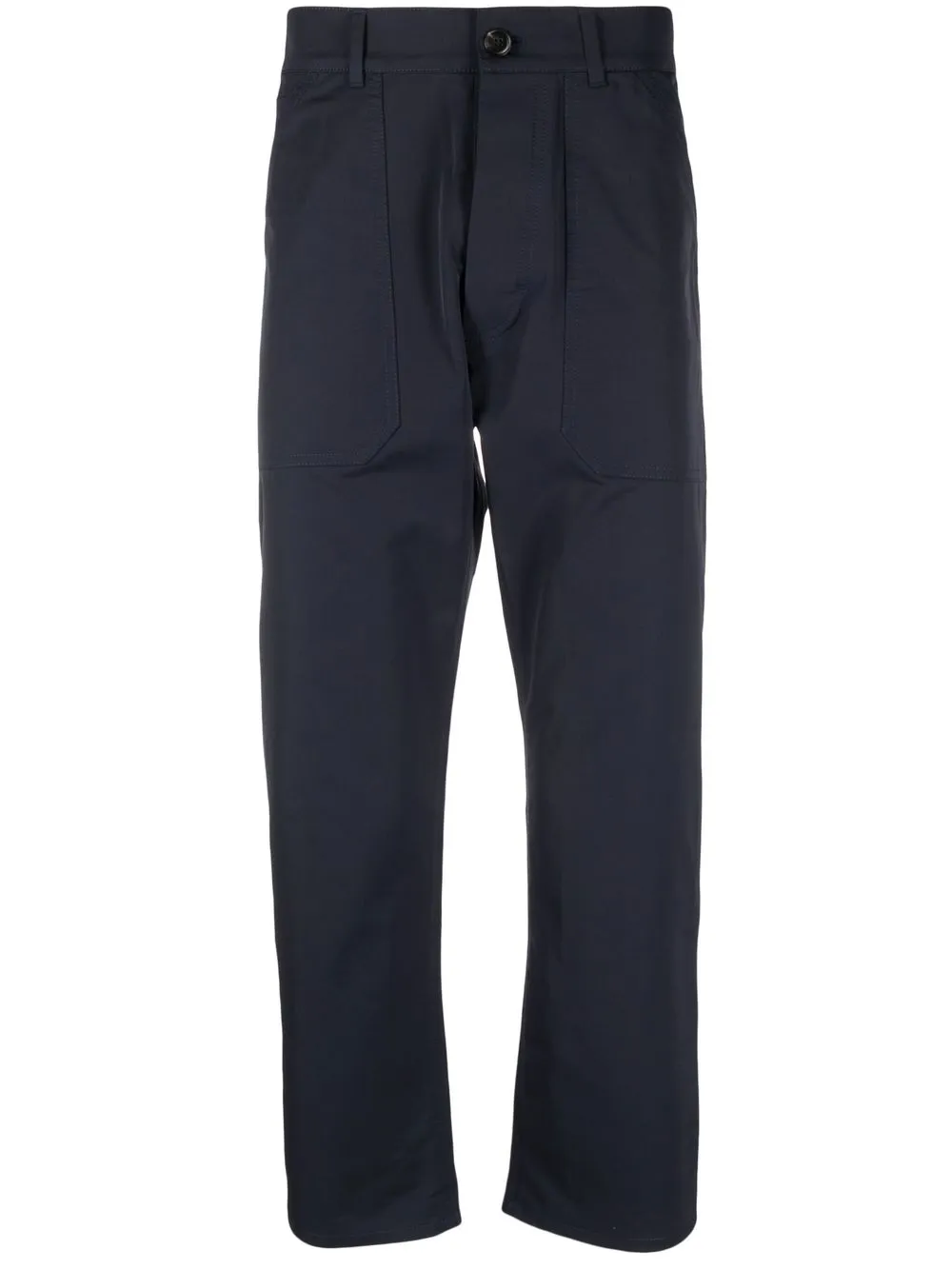 

Château Lafleur-Gazin cropped straight-leg trousers - Blue