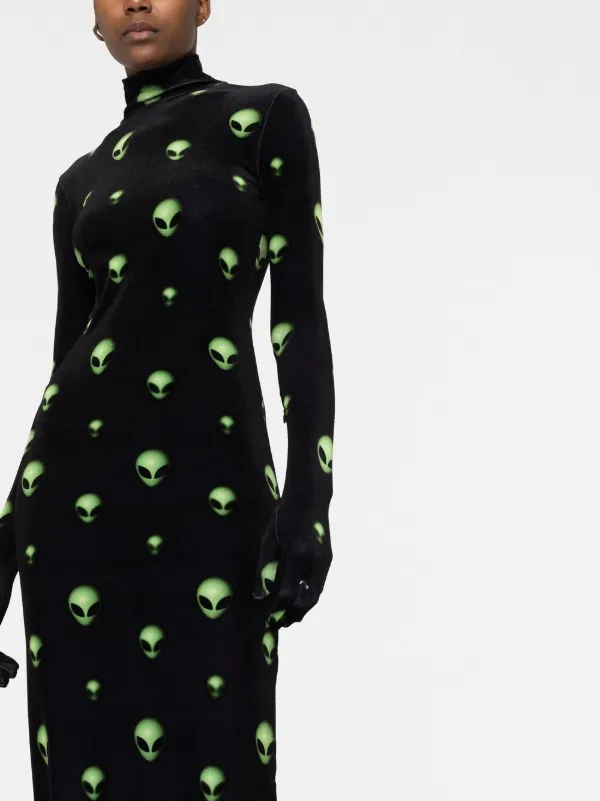 vetements green dress Vetements Midi Dresses
