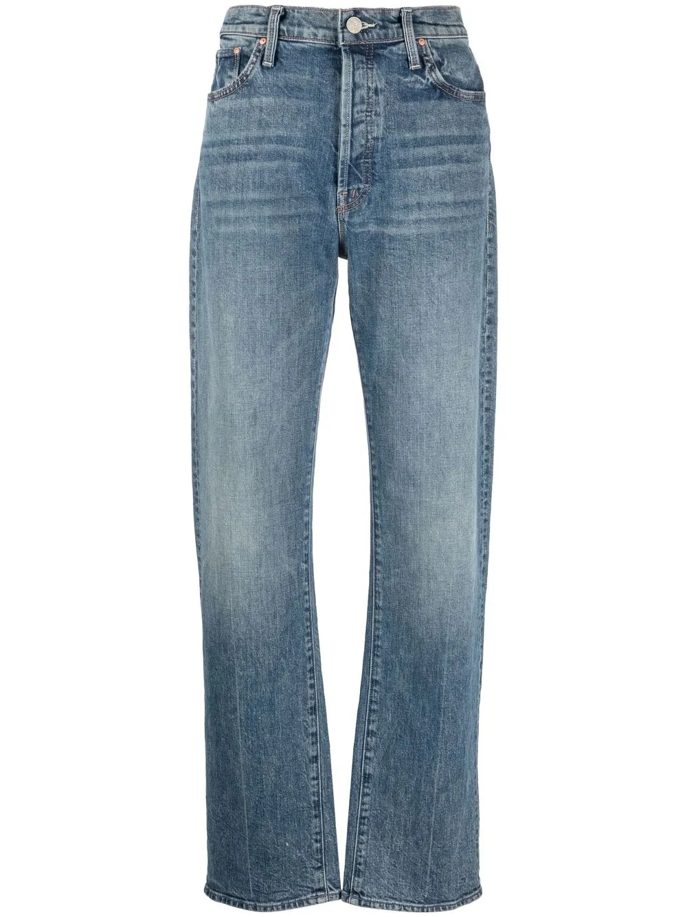 

MOTHER high-waisted straight-leg jeans - Blue