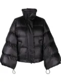 sacai wide-sleeve puffer jacket - Black