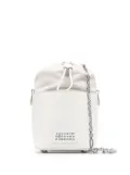 Maison Margiela small 5AC leather bucket bag - White