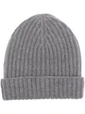 Malo ribbed-knit cashmere beanie - Grey