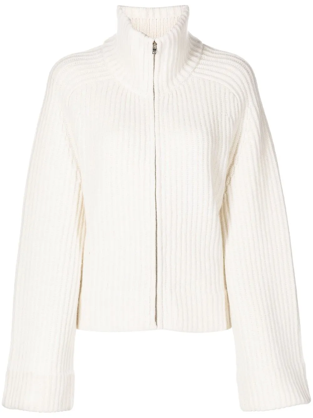 JOSEPH wide-collar Ribbed Cardigan - Farfetch