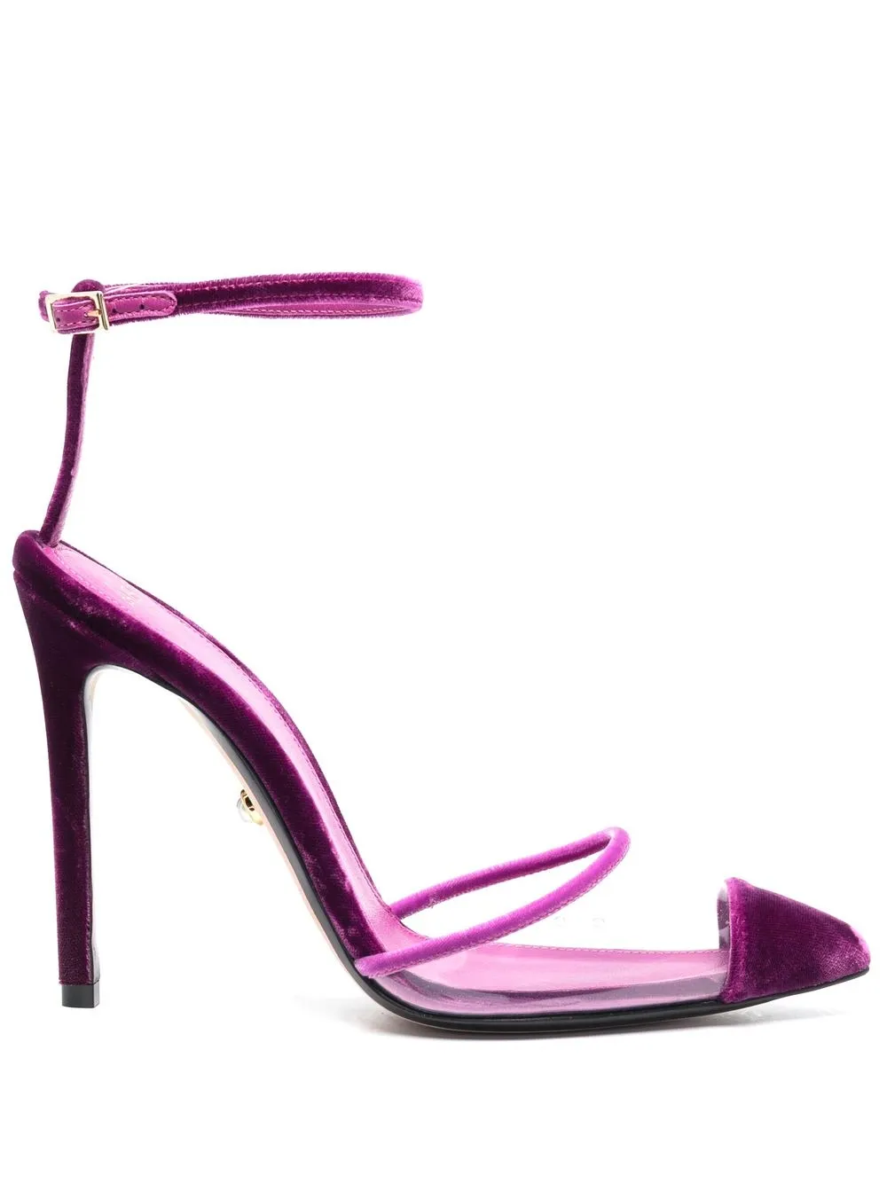 

Alevì zapatillas metalizadas con tacón de 120mm - Morado