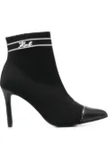 Karl Lagerfeld 95mm heeled pointed boots - Black