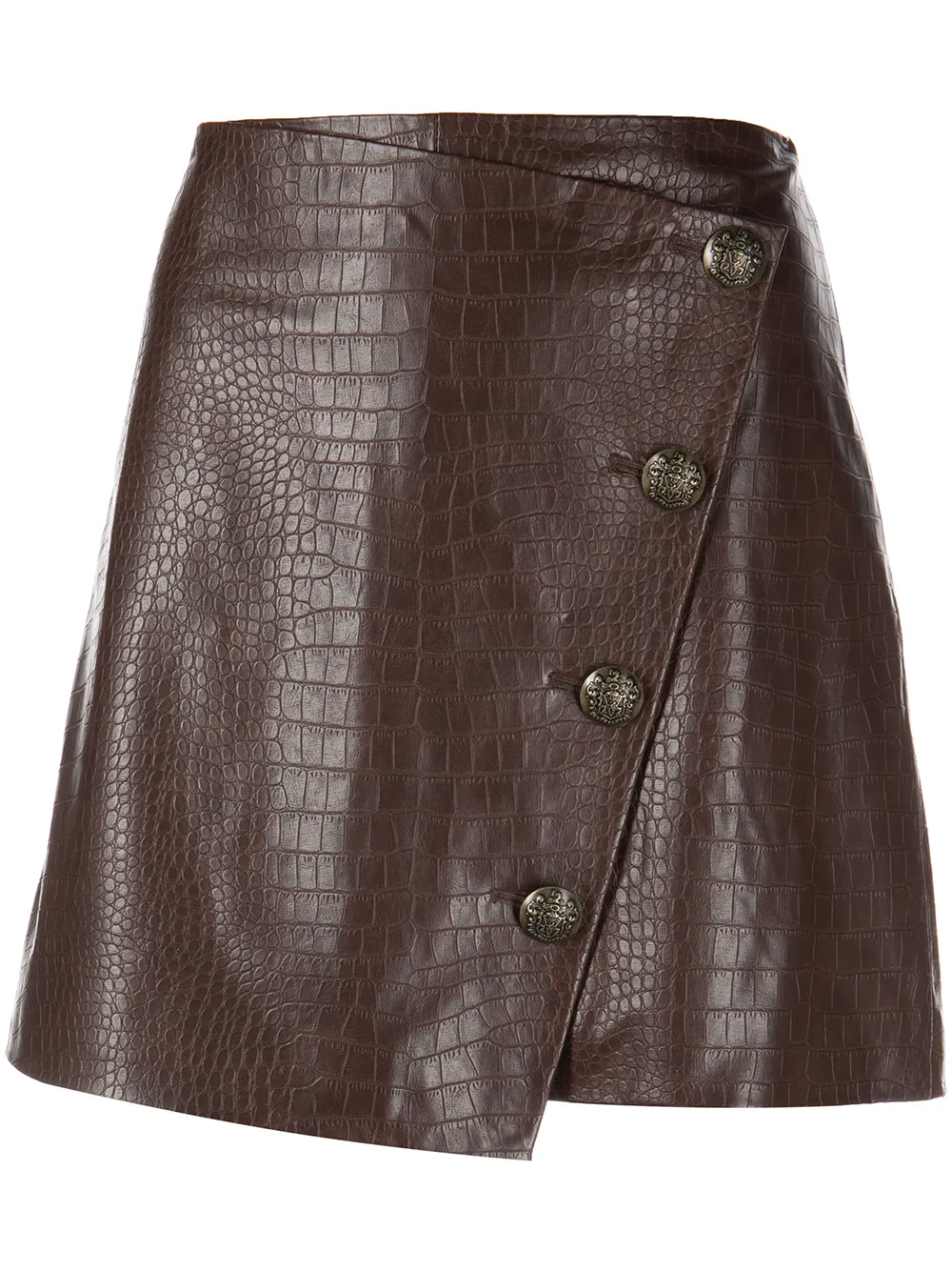 Veronica Beard Faux Leather Mini Skirt - Farfetch