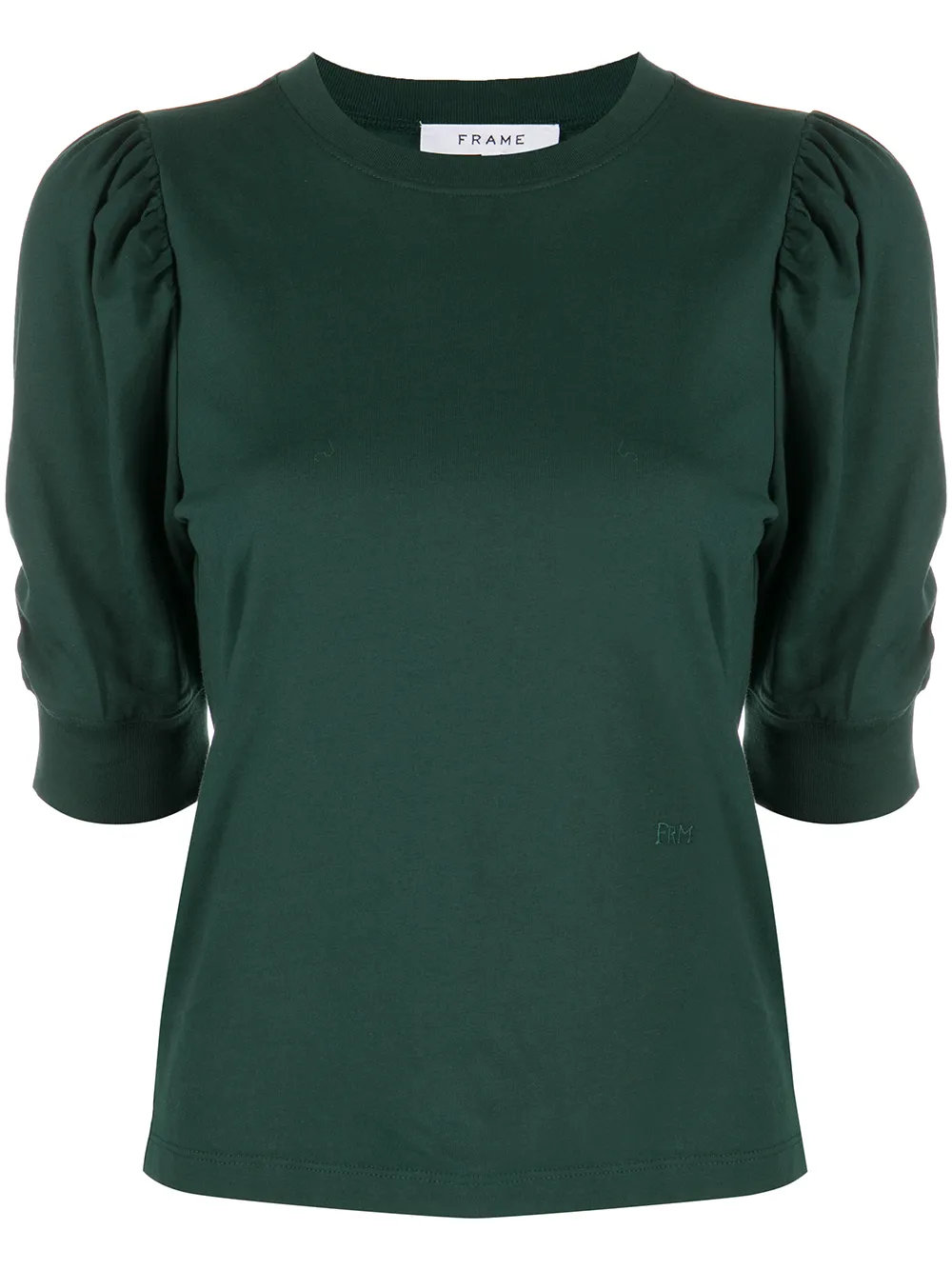 

FRAME puff-sleeve cotton blouse - Green