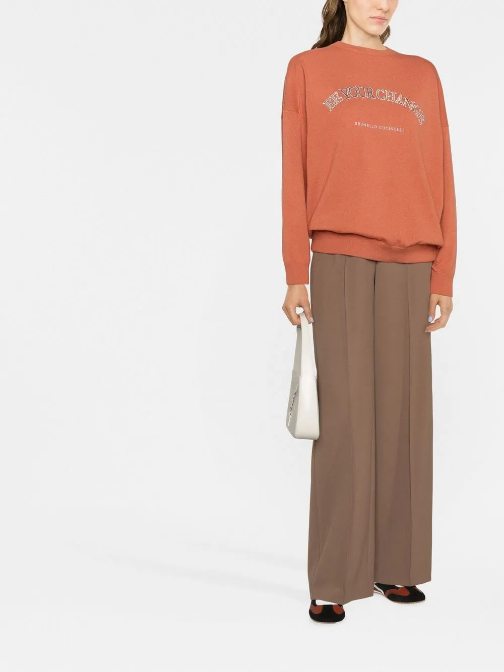 Brunello Cucinelli suéter bordado con cuello redondo | Sudaderas | Image 2