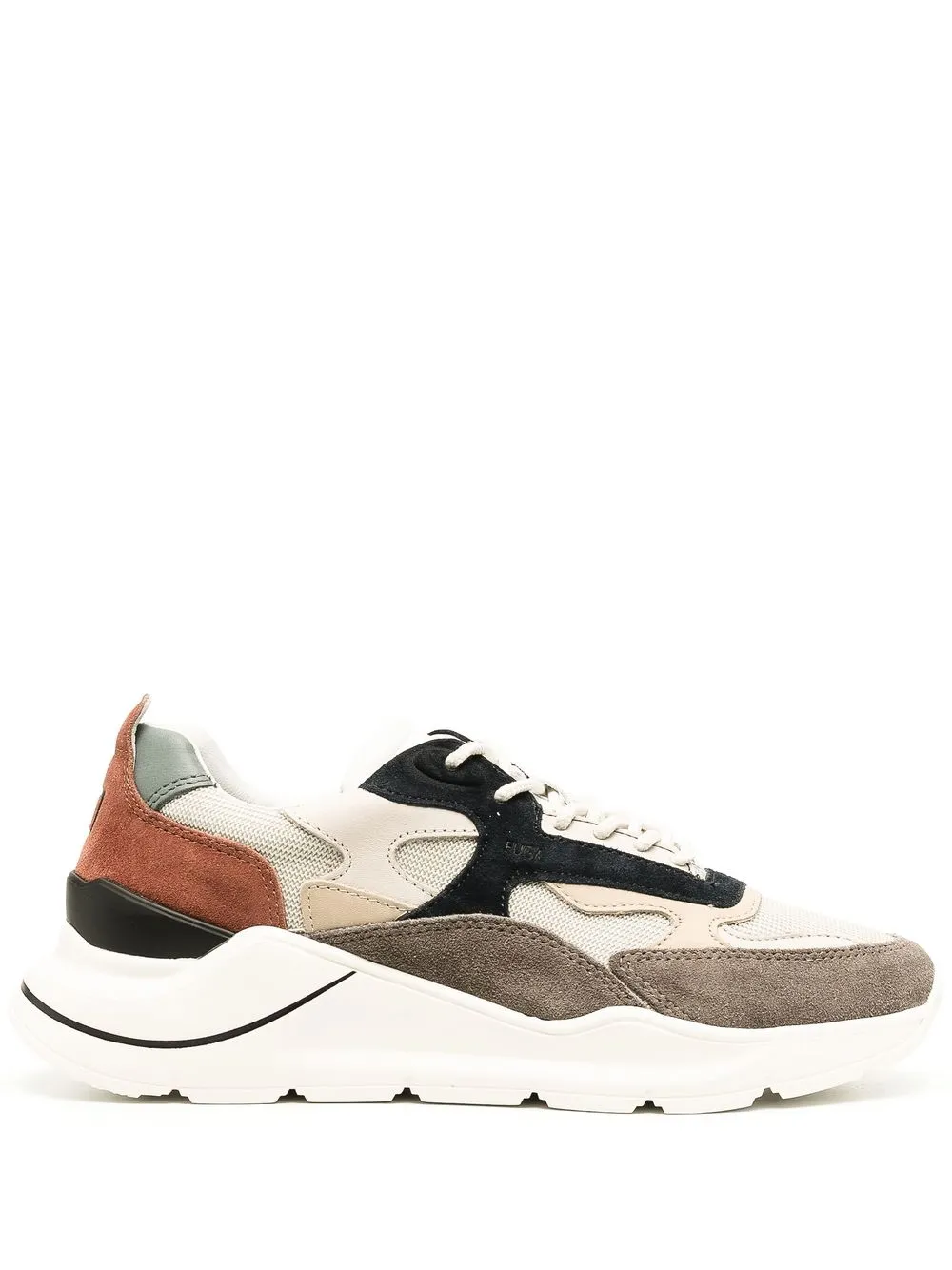 

D.A.T.E. panelled lace-up sneakers - Neutrals