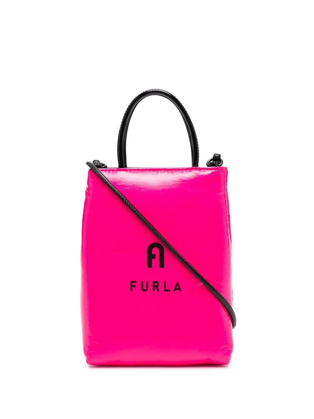 

Furla logo-print small tote - Pink