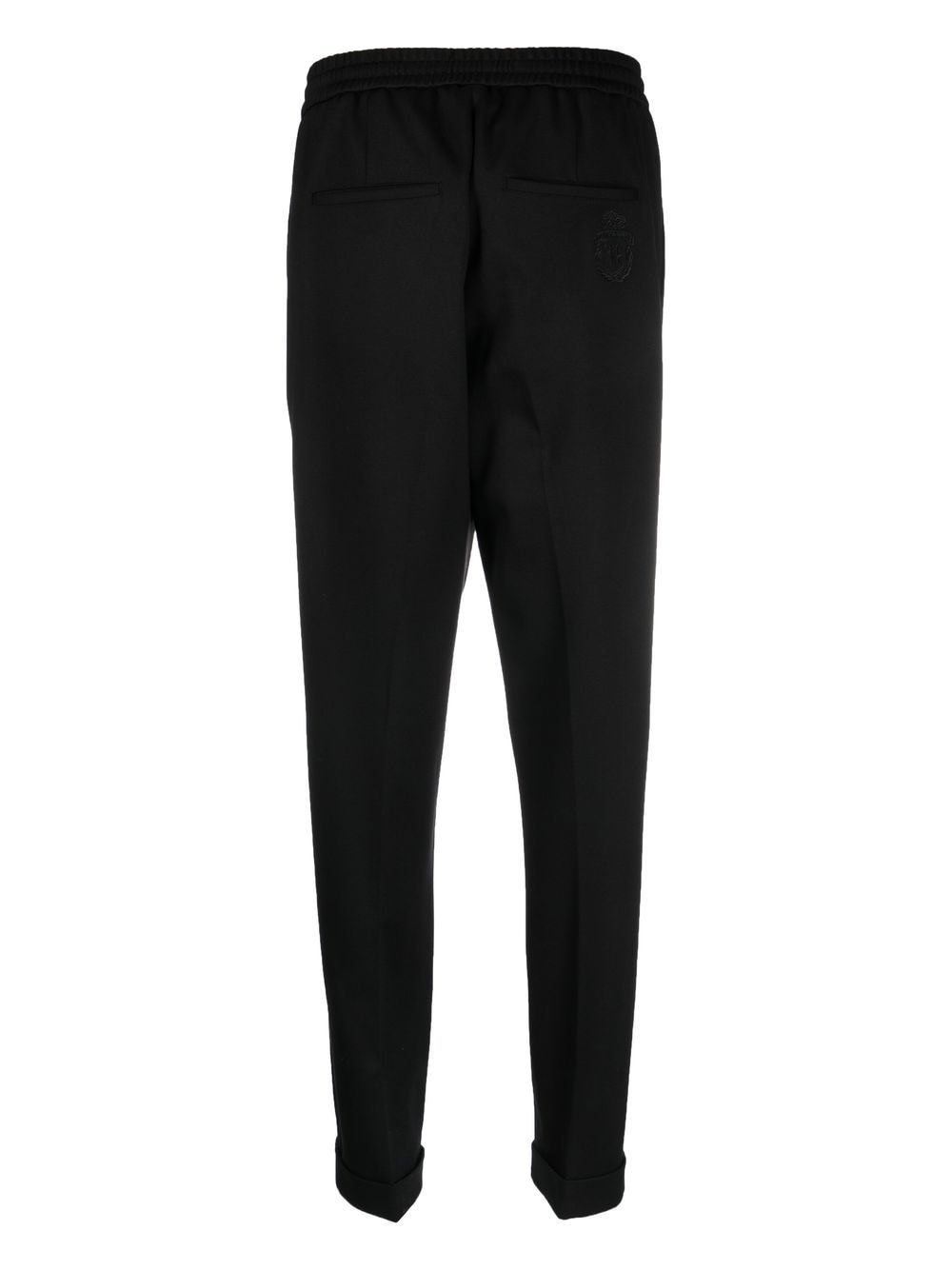 Shop Billionaire Embroidered-logo Jogging Trousers In Black