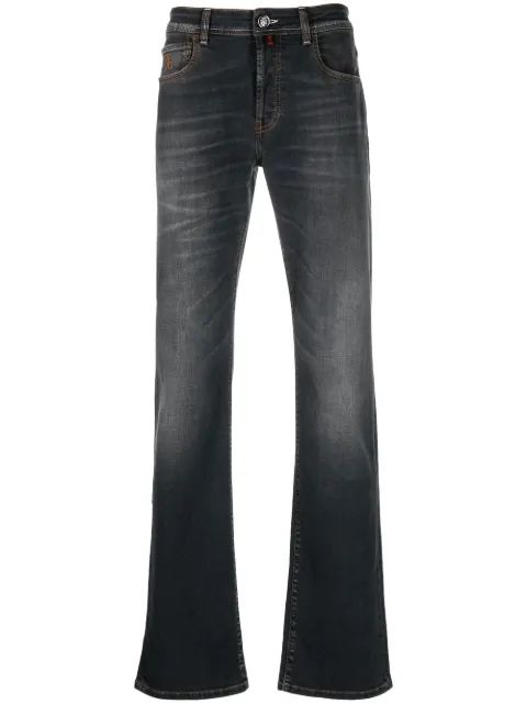 Billionaire logo-patch straight-leg jeans