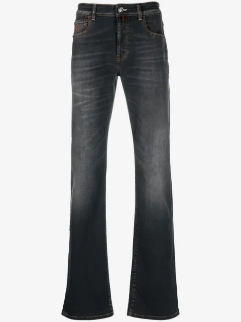 Billionaire jeans rectos con parche del logo