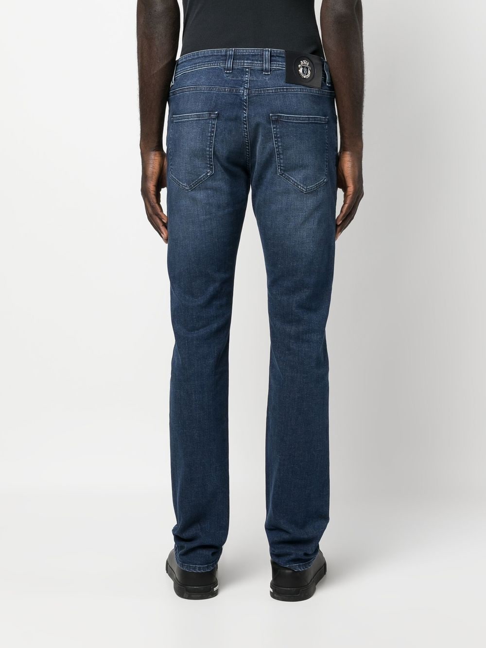 Shop Billionaire Straight-leg Cut Jeans In Blau