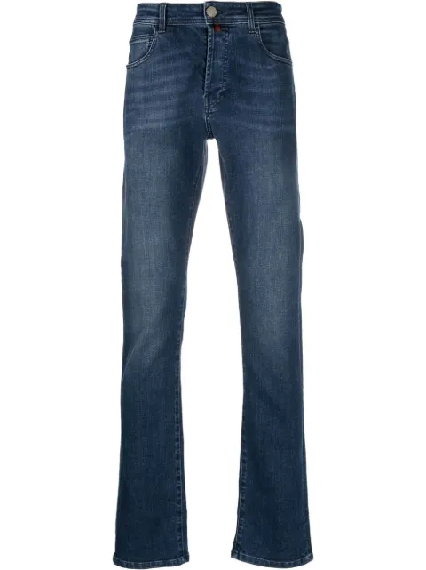 Billionaire jeans rectos con logo bordado