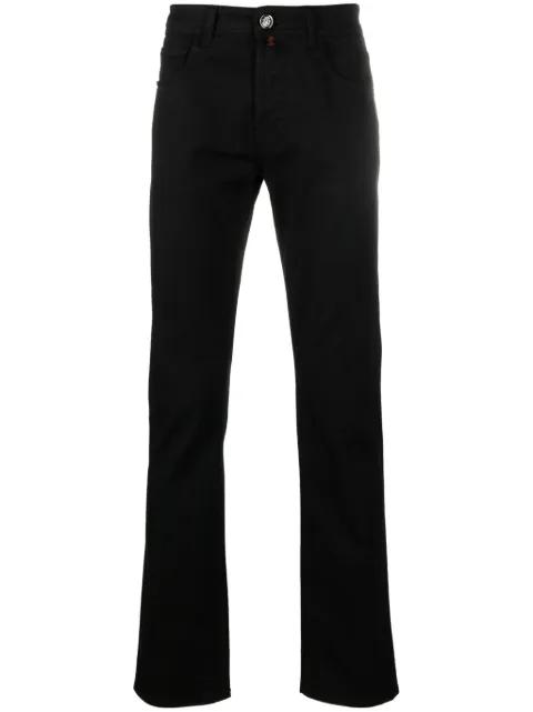 Billionaire logo-embroidered straight-leg jeans