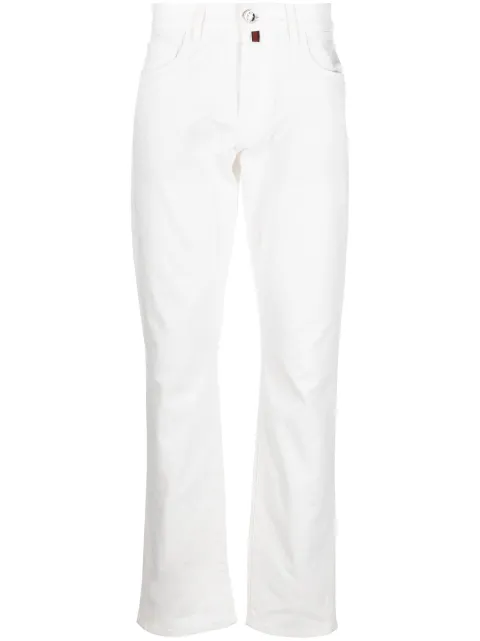 Billionaire logo-embroidered straight-leg jeans
