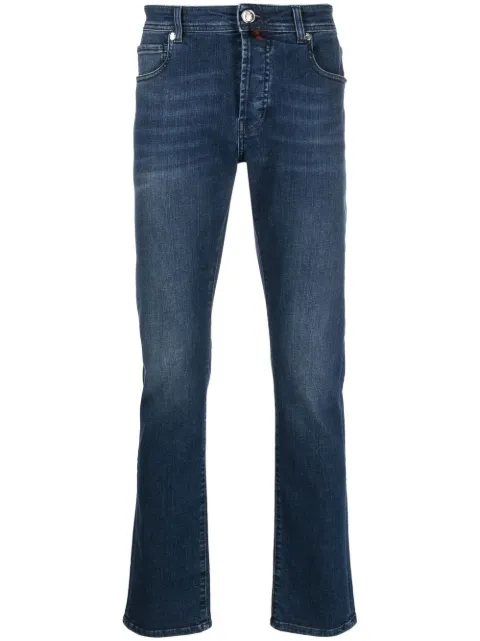 Billionaire embroidered-logo straight-leg cut jeans