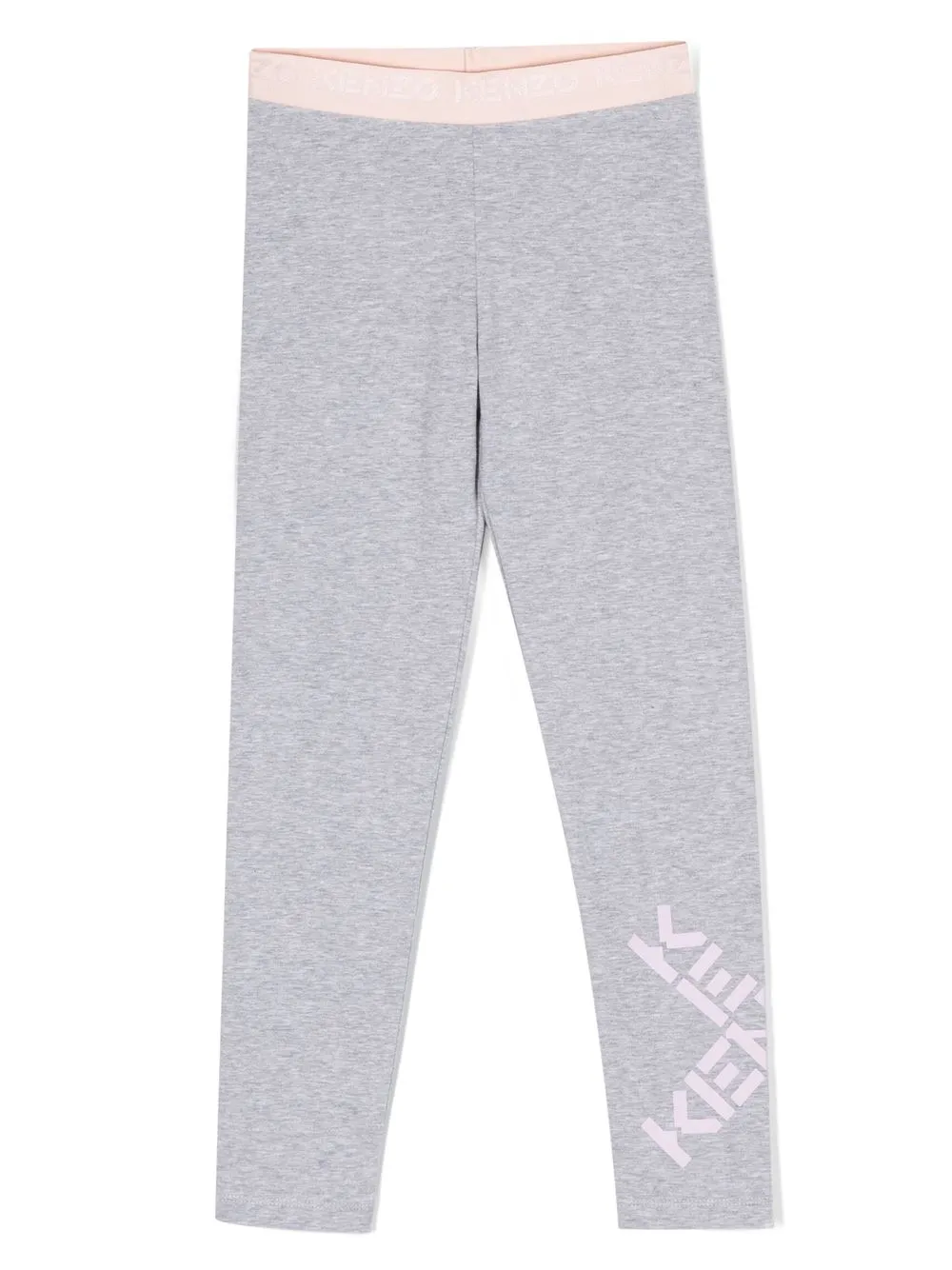 

Kenzo Kids leggins con logo estampado - Gris