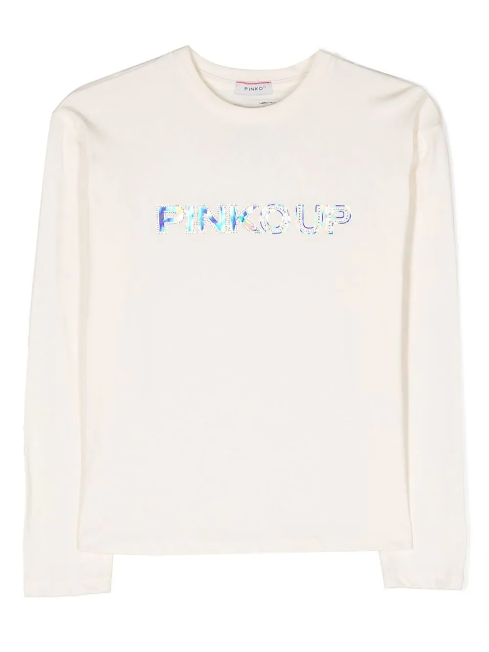 

Pinko Kids playera con logo holográfico estampado - Neutro