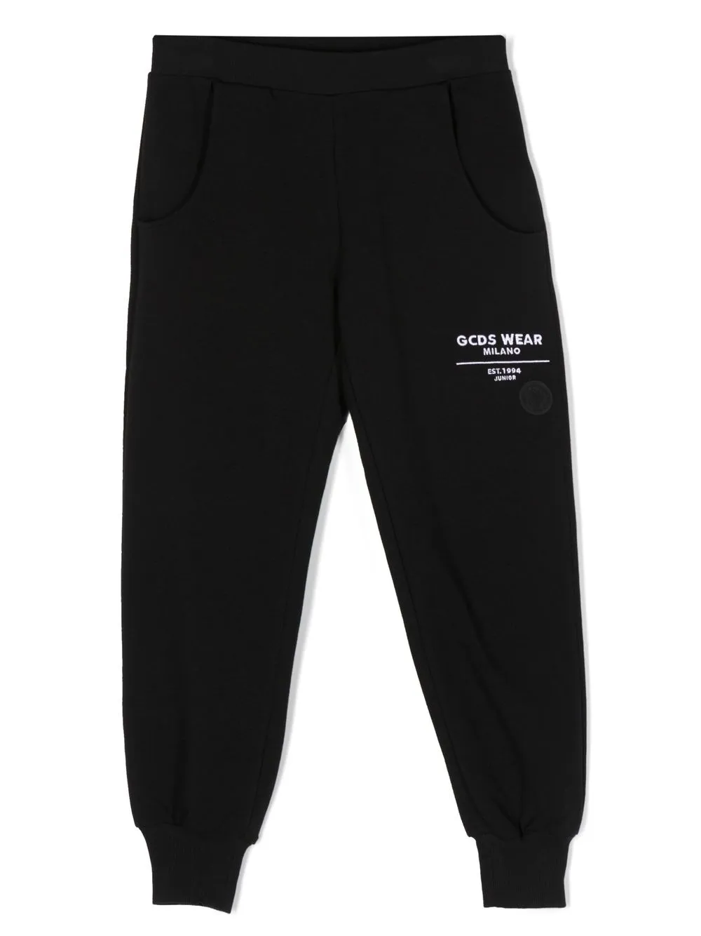 

Gcds Kids logo-print track pants - Black