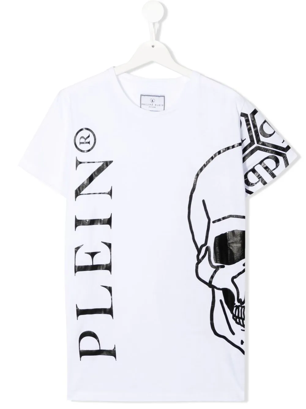 

Philipp Plein Junior playera con motivo Skull - Blanco