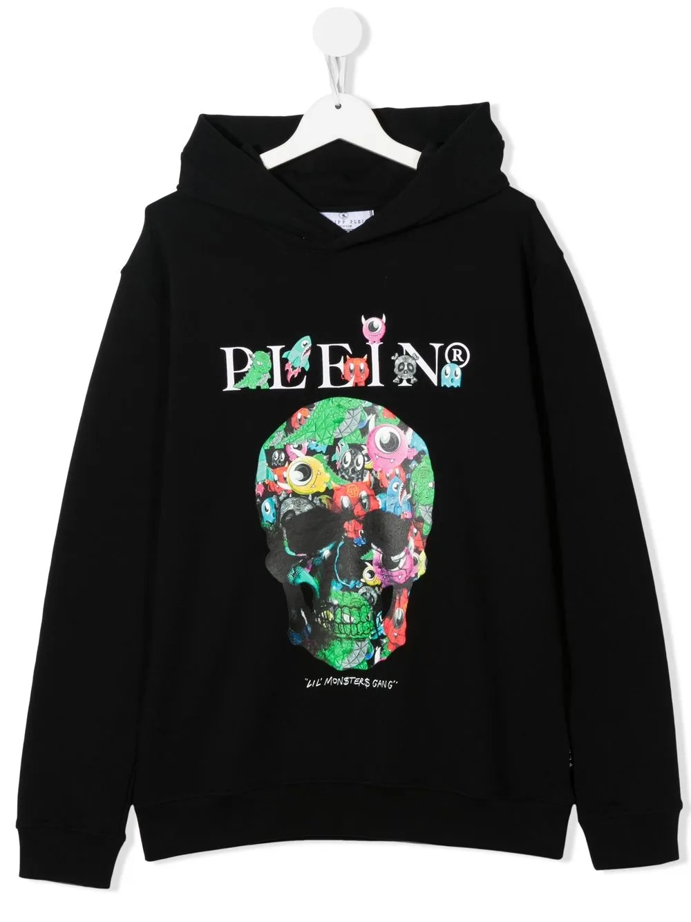 

Philipp Plein Junior hoodie con cráneo estampado - Negro