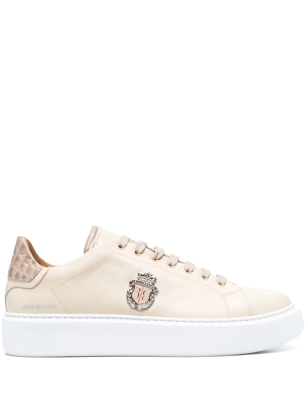 

Billionaire logo-crest low-top sneakers - Neutrals