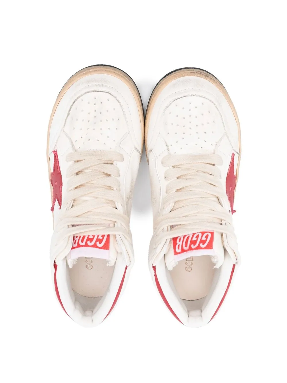  Golden Goose Kids Sky Star High Top Sneakers   Weiß 