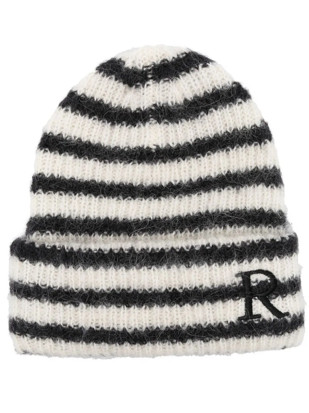 

Rodebjer gorro de tejido a rayas - Negro