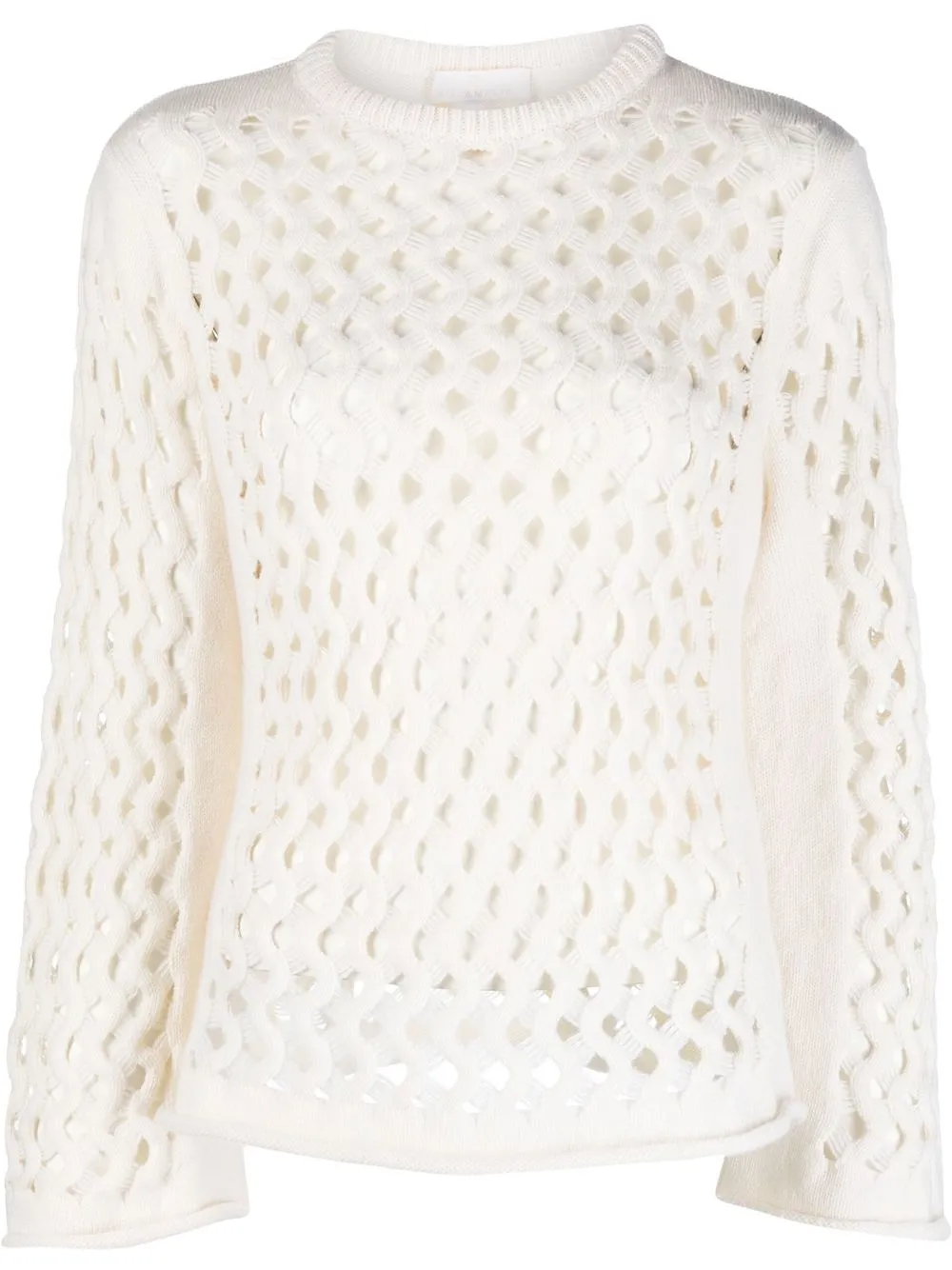 

AMI AMALIA DNA knitted merino sweater - Neutrals