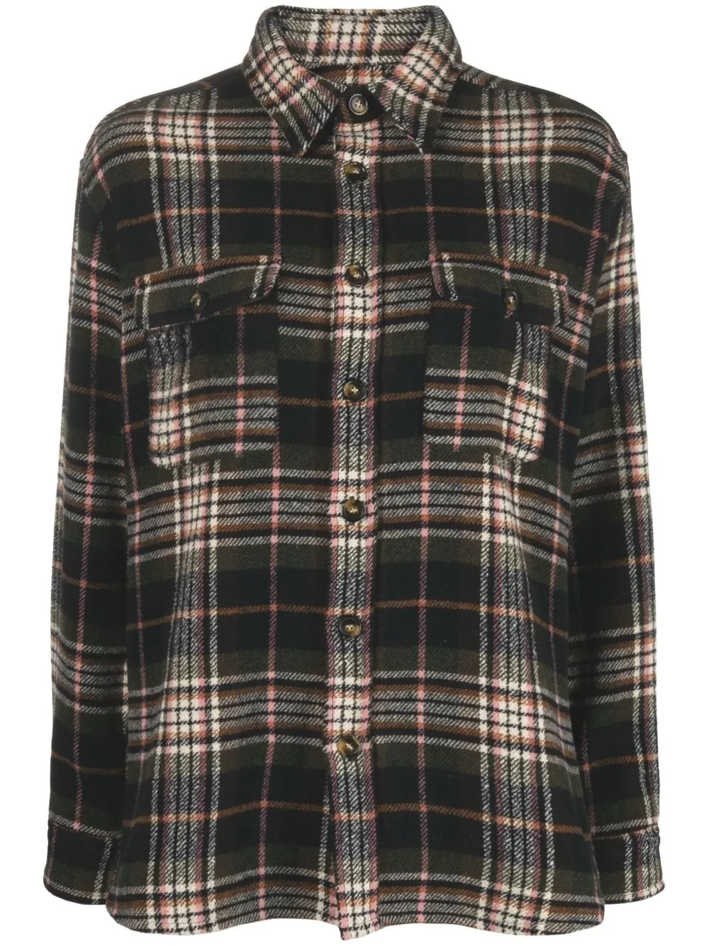 

Isabel Marant Étoile Ebbaz checked shirt - Brown