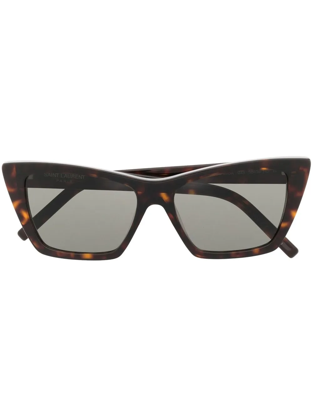 

Saint Laurent lentes de sol con armazón cat eye estilo carey - Marrón