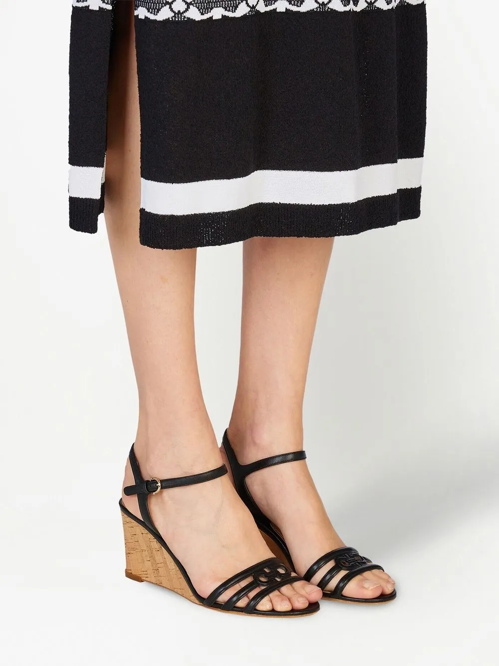 Ferragamo Gancini 70mm wedge sandals | Image 5