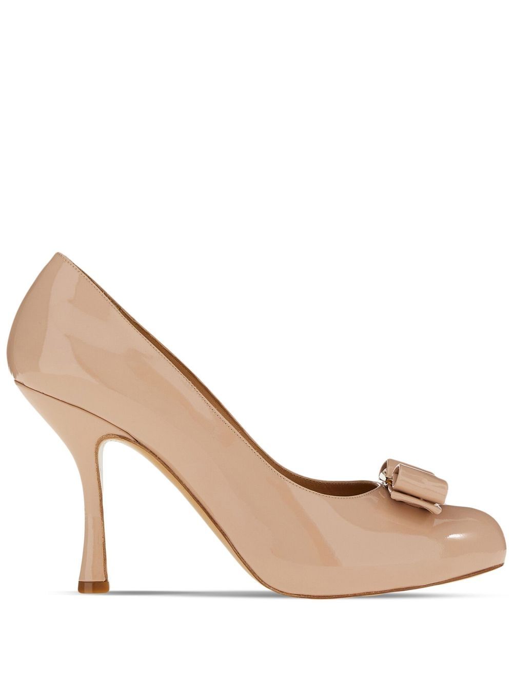 Vara bow mid-heel pumps