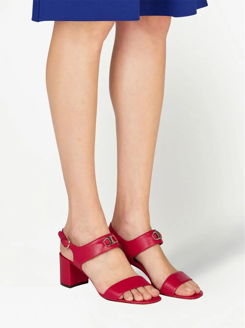 Ferragamo Gancini Sandal In Red