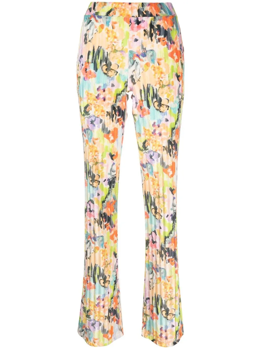 

Stine Goya pantalones con estampado floral - Naranja