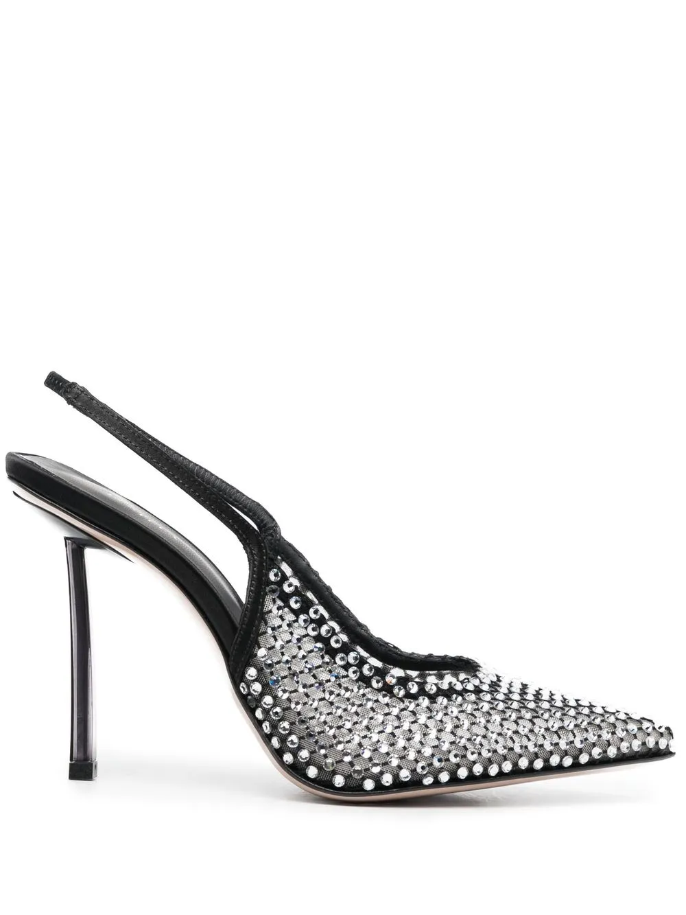 Le Silla Gilda mesh-panel 110mm pumps – Black