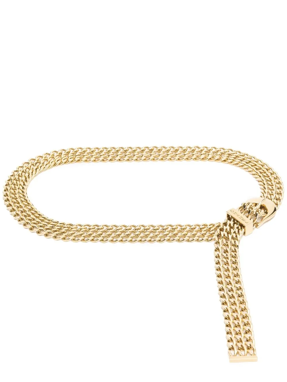 

Chanel Pre-Owned cinturón de cadena 1997 - Dorado