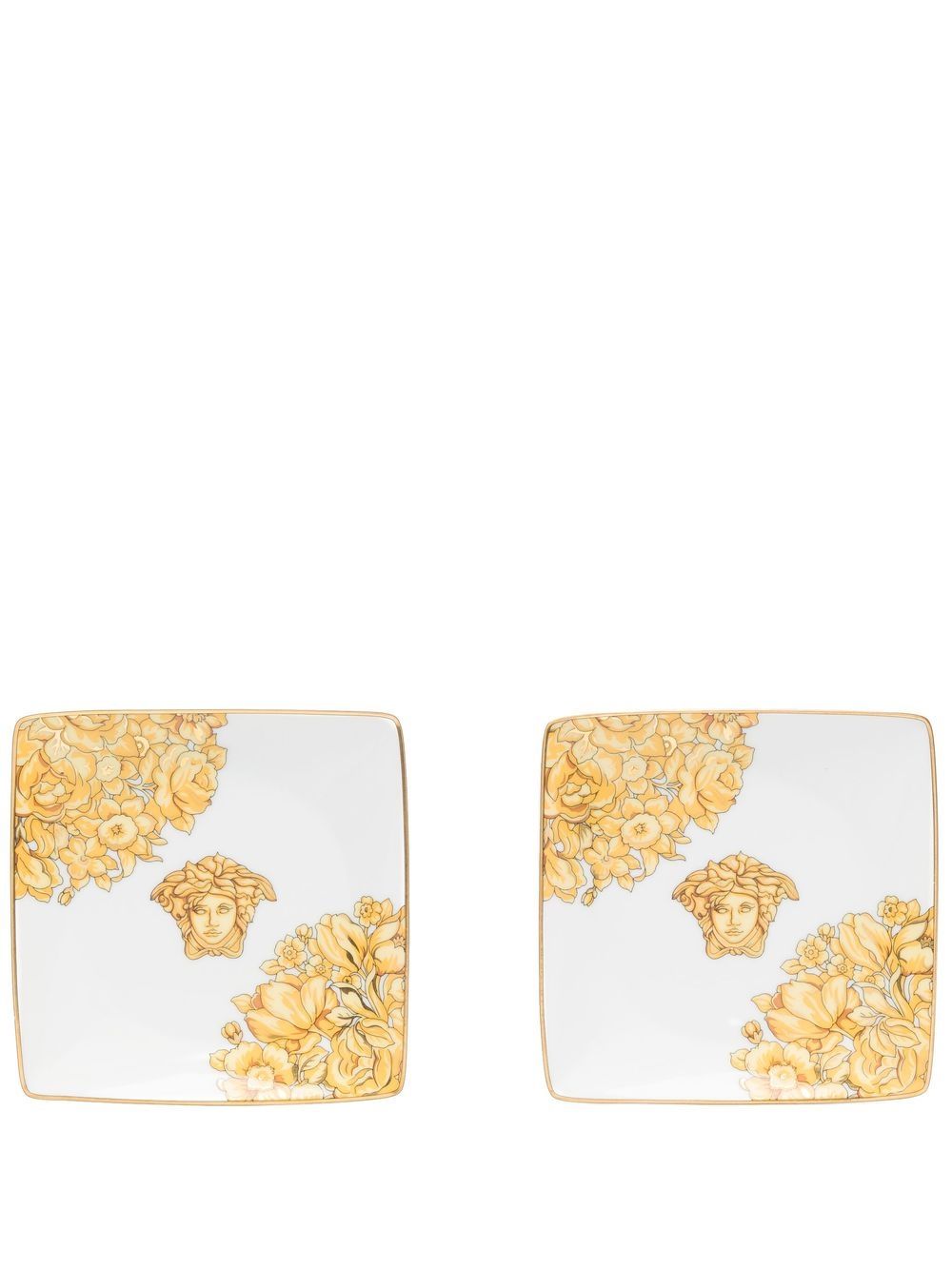 

Versace Pre-Owned set of two Medusa Head plates - White