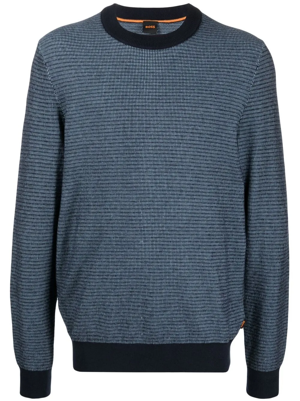 BOSS crew-neck long-sleeve Jumper - Farfetch