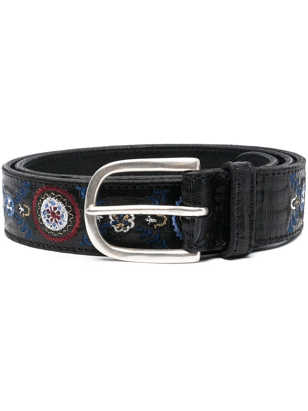 

Orciani bead-embellished leather belt - Black