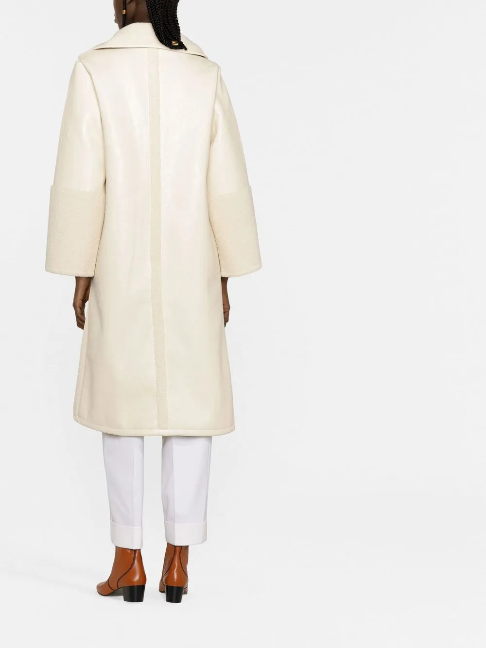  Baum Und Pferdgarten Dory Faux-shearling Coat - White 