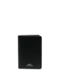A.P.C. Stefan leather card colder - Black