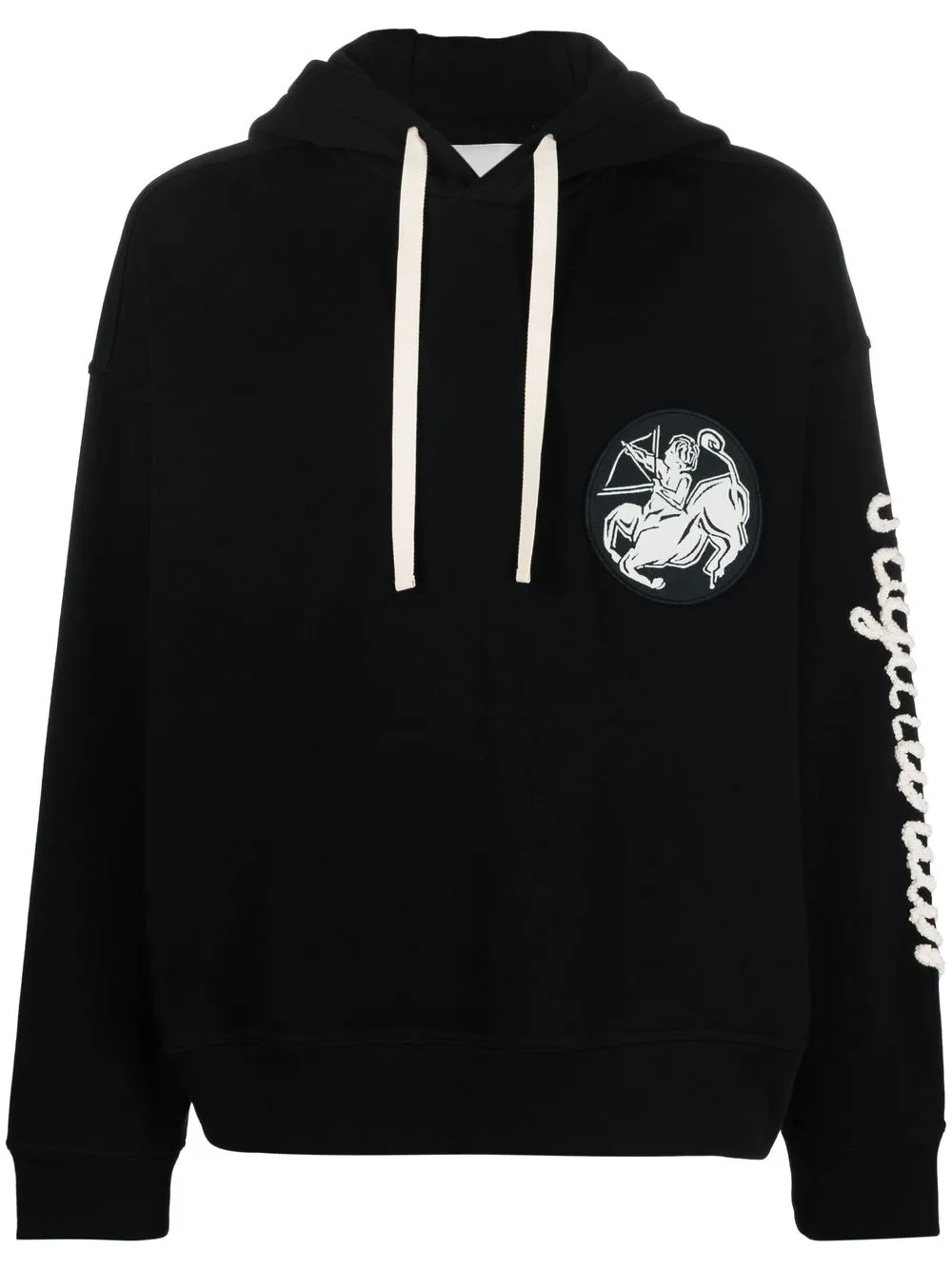 

Jil Sander hoodie con estampado gráfico - Negro