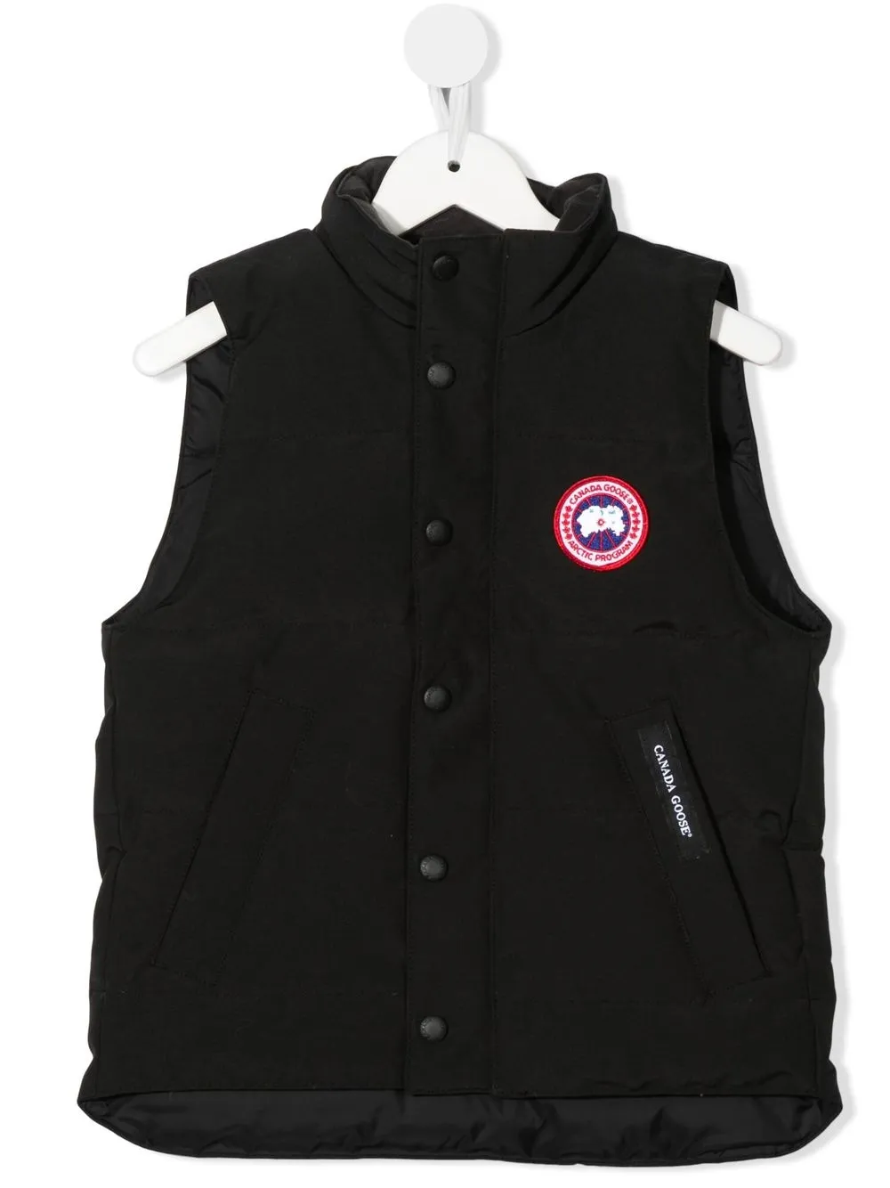 

Canada Goose Kids chaleco capitonado con parche del logo - Negro