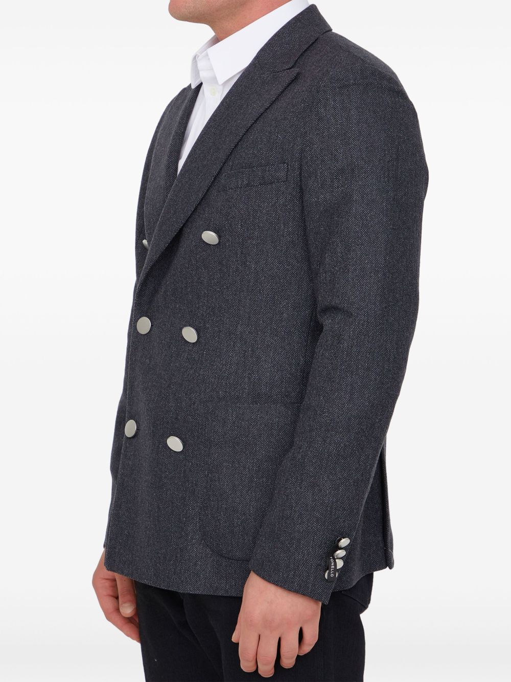 Tonello Blazer met dubbele rij knopen - Grijs